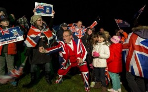 Falklanders celebrate 98% "Yes" vote