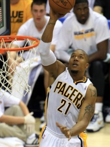 David West takes a shot