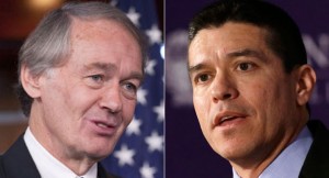 Ed Markey and Gabriel Gomez